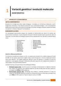 BIOINFORMATICA BIOTECNOLOGIA