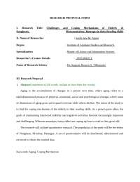 Coping mechanism of elderly in their reading skills