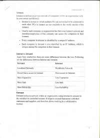 Introduction to Internet