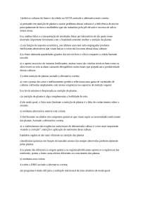 EXERCÍCIOS DE NUTRIÇÃO VEGETAL