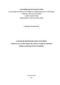 ANÁLISE DE DEMONSTRAÇÕES CONTÁBEIS