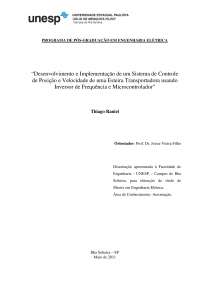 Controle de Velocidade e Posição de Motor de Indução Trifásico
