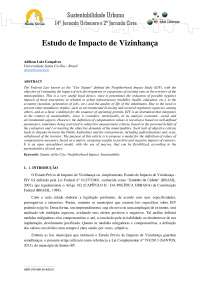 Estudo de Impacto de Vizinhança