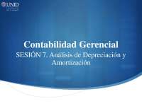 Depreciacion tipos de ellos y amortizacion
