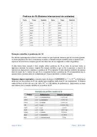 SI, notação científica e potência de 10
