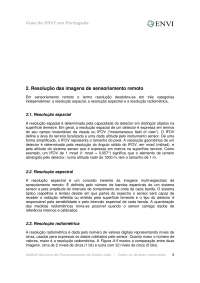 Geoprocessamento Ambiental - Resoluções SR