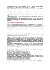 via de administração e suas vantagens e desvantagens