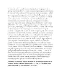 ORÇAMENTO PUBLICO e sua importancia