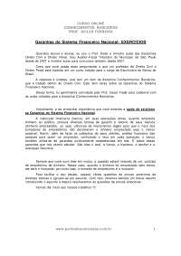 Exercícios sobre Garantias: Aval, Fiança, Penhor e Alienação Fiduciária