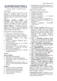 Resumo de Aula: Espirometria