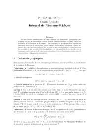 A Integral de Riemann