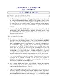 Direito Civil - Parte Especial: Dos Contratos - Teoria Geral dos Contratos