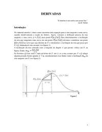 Derivadas - introdução, interpretação e aplicação