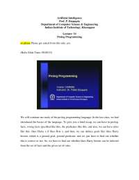 Artificial Intelligence Prof. P. Dasgupta