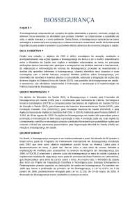 Resumo de Biossegurança