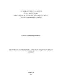 DESCOMISSIONAMENTO DE INSTALAÇÕES DE PRODUÇÃO DE PETRÓLEO OFFSHORE