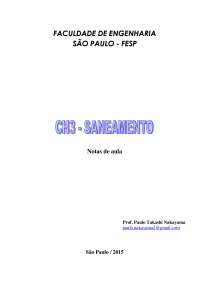 Saneamento - Notas de aula