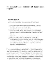 Chapter 7 international mobility - Docsity
