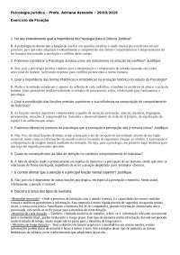 Psicologia Jurídica - Direito