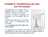 Slides de aula sobre transferência de calor por convecção | Slides ...