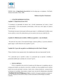 Fichamento A importancia do ato de ler