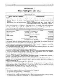 Esercizio svolto su società in nome collettivo.  Rilevazioni su libro giornale e prospetto che evidenzia la composizione del Capitale sociale.