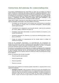 Estructura del sistema de comercialización