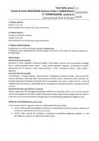 Esame Di Stato Ingegnere Settore Civile E Ambientale 1 Sessione 2018 Docsity