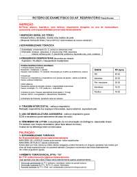Roteiro Exame Físico - AP RESPIRAT.