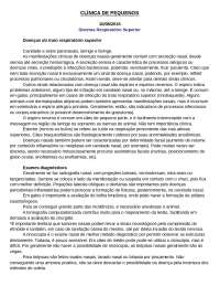 Resumo clínica de pequenos animais