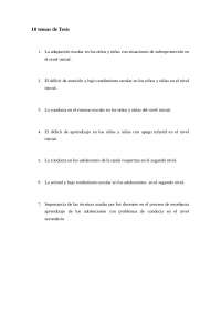 Ejemplos de Temas De Tesis