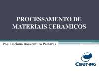 Aula de processamento de materiais ceramicos