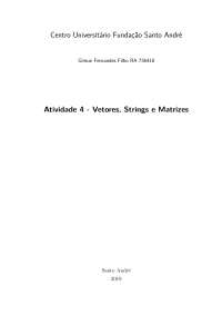 Atividade de Algorítimo e Programação em C