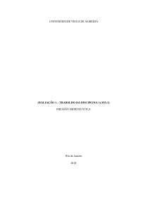 Pressão Hidrostática: Exercício de Aplicação em Engenharia de Produção