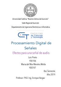 Efectos de Sonico - DSP - PSoC