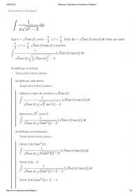 Integral, caso interessante e que deve ser observado.