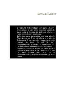 Manual e especificações do Sistema Hidromodular