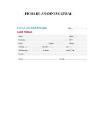 Ficha de Anamnese Geral
