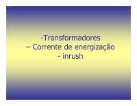 Transformadores – Corrente de energização