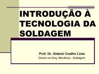 Introdução à Tecnologia da Soldagem