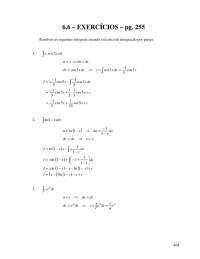 Integração por Partes: Exercícios Resolvidos