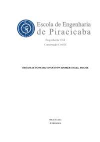 SISTEMAS CONSTRUTIVOS INOVADORES: STEEL FRAME