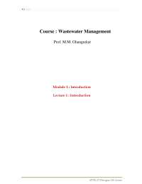 wastewater management