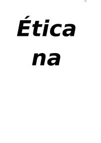 Ética na saúde-conceitos e modelos de ética