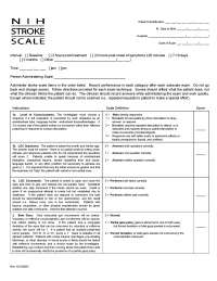 nih stroke scale cheat sheet