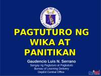 Estratehiya sa pagtuturo ng Filipino