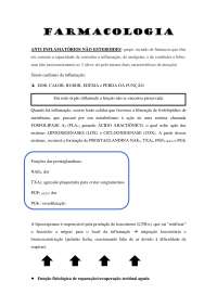 Anti inflamatórios esteroides e não esteroides
