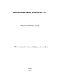 Relatorio aula pratica LCR