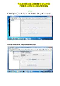 Apache Jmeter lecture notes of installation