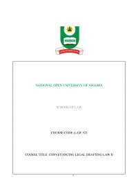 Legal drafting and conveyancing